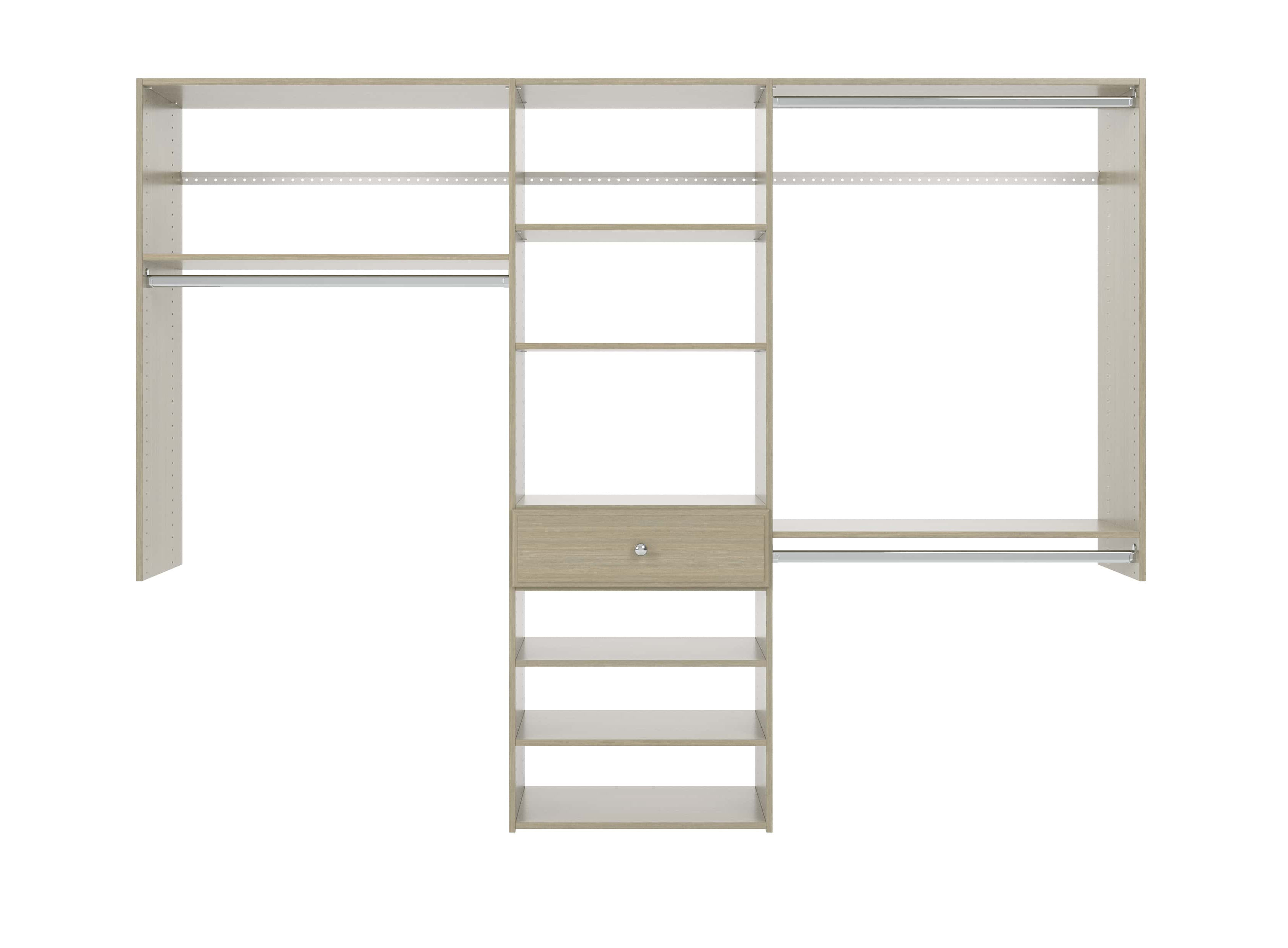 Dotted Line™ Grid 96" W Closet System Walk-In Sets &amp; Reviews - Wayfair ...
